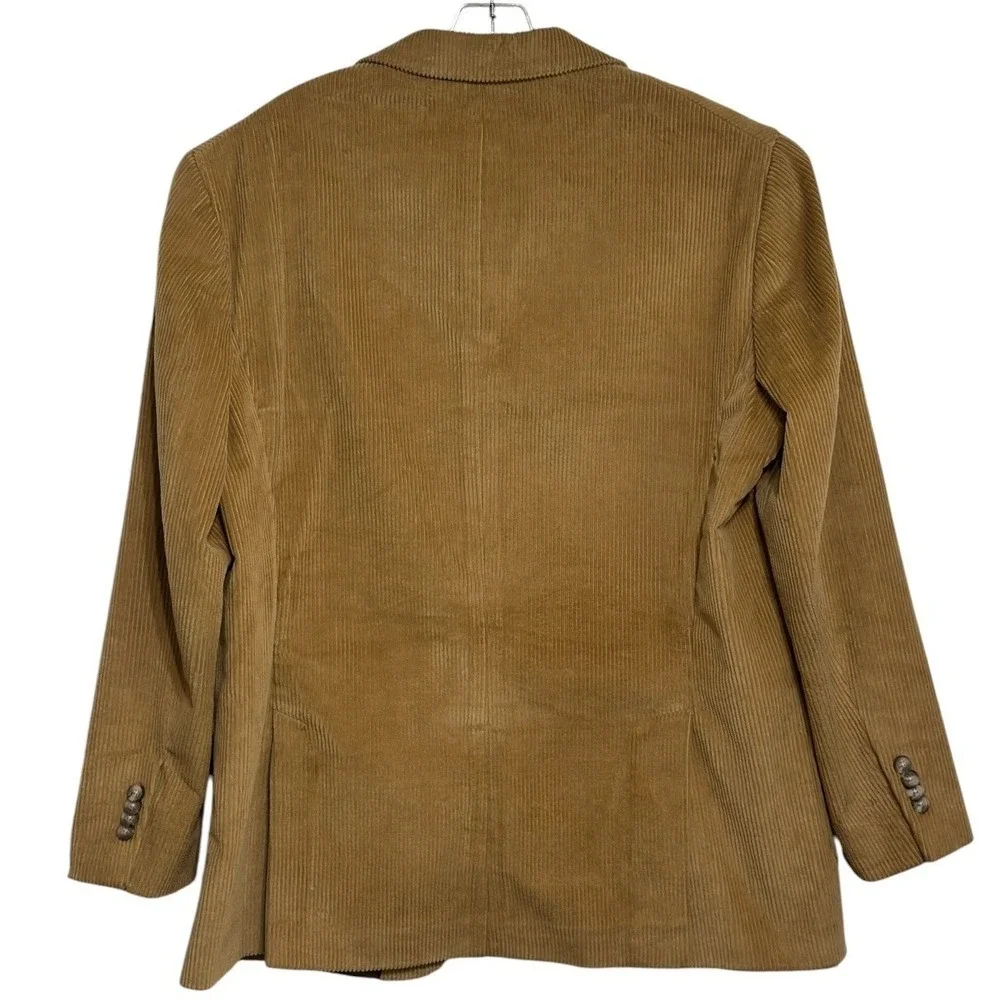 Jos A Bank 1905 Blazer Men Tan Corduroy Tailored Fit Stretch Preppy Heritage 44R